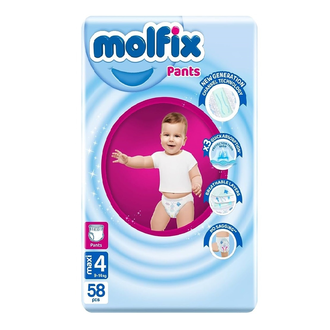 MOLFIX PANTS MAXI (4) 58 PCS