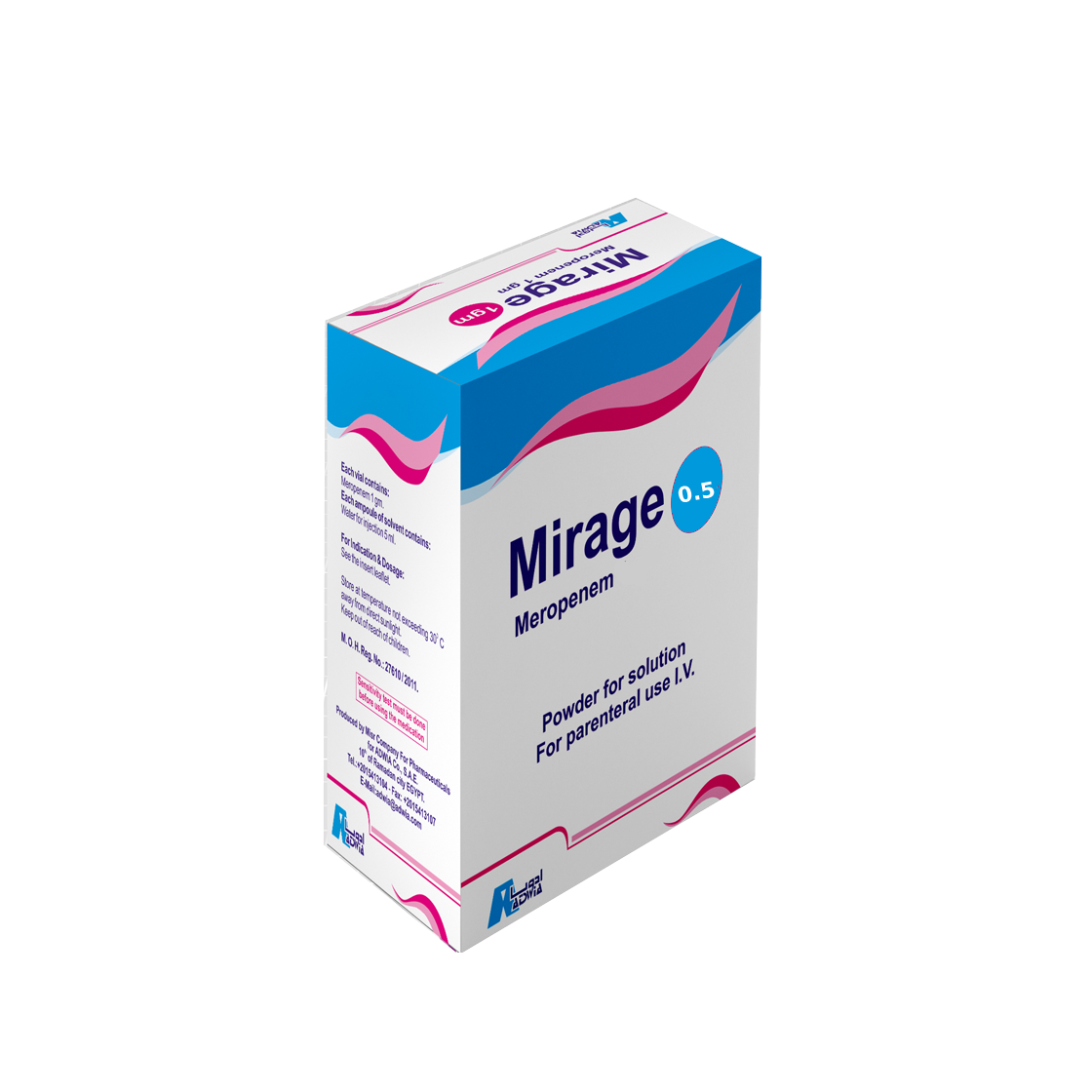 MIRAGE 500MG VIAL