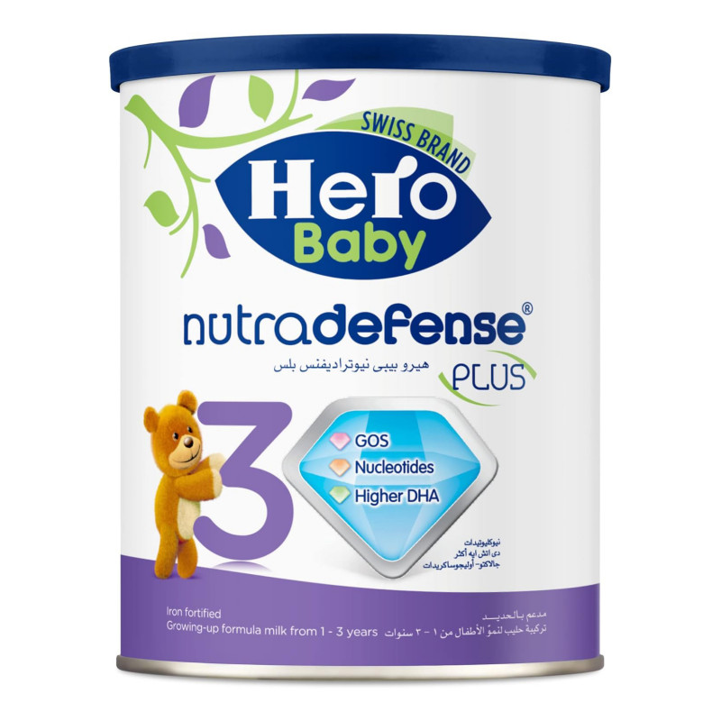 HERO BABY NUTRADEFENSE (3) PLUS MILK 400 GM