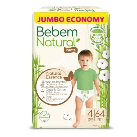 BEBEM NATURAL PANTS (4) 64PCS