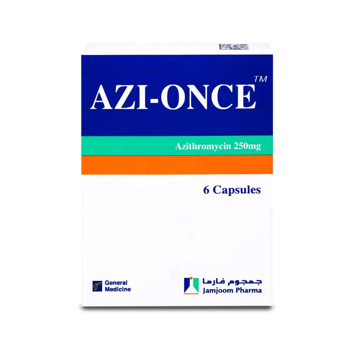 AZI-ONCE 250 MG 6 CAP