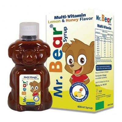 MR BEAR PLUS LEMON&HONEY 400ML SYRUP