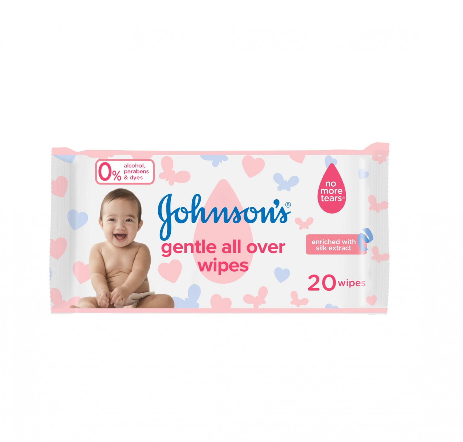 JOHNSON BABY WIPES GENTLE 20PCS
