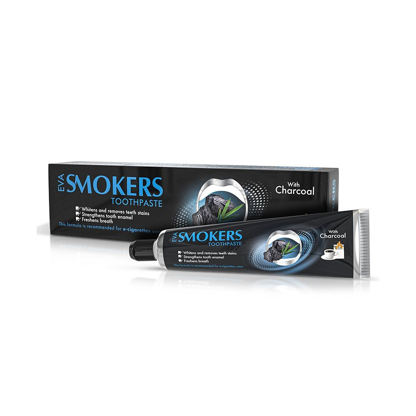 EVA SMOKERS TOOTHPASTE WITH CHARCOAL 50GM