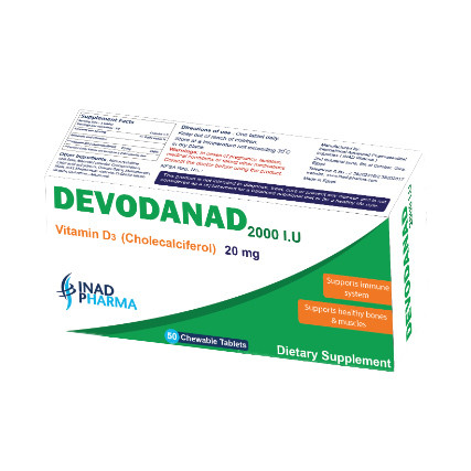 DEVODANAD 2000I.U 20 MG 50 TAB
