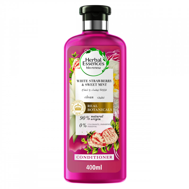 HERBAL ESSENCES CLEAN WHITE STRAWBERRY CONDITIONER 400ML