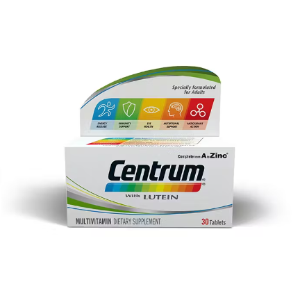 CENTRUM WITH LUTEIN (30)TAB (GSK)