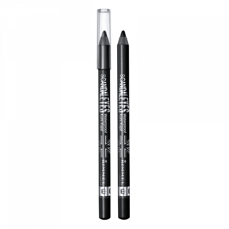 RIMMEL SCANDAL EYES WATERPROOF KHOL KAJAL BLACK 001