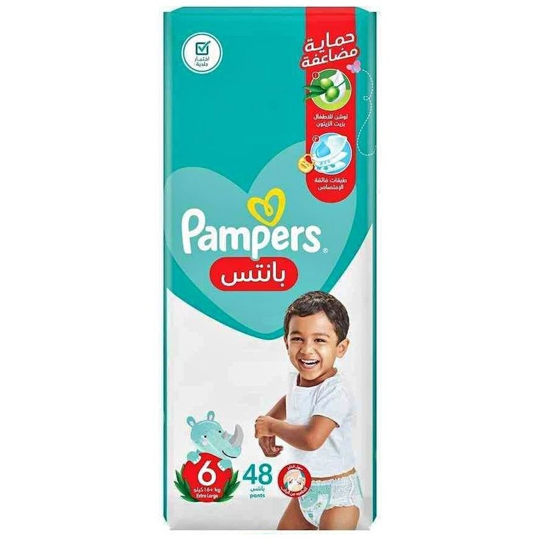 PAMPERS PANTS (6) 48PCS
