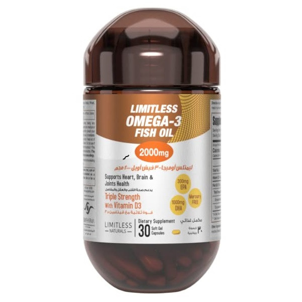 LIMITLESS OMEGA-3 2000 MG 30 CAP