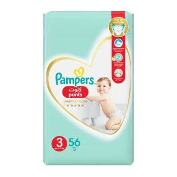 PAMPERS PREMIUM PANTS (3) 56 PCS