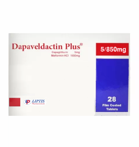 DAPAVELDACTINE PLUS 5/850MG 28 Tab