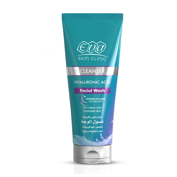 EVA HYALURONIC ACID FACIAL WASH 160ML ايفا غسول للوجه بحمض الهيالورونيك