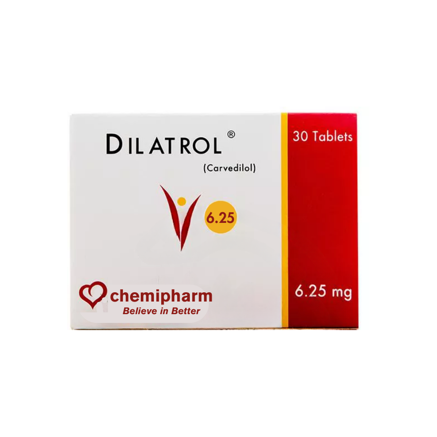 DILATROL 6.25MG 30TAB**