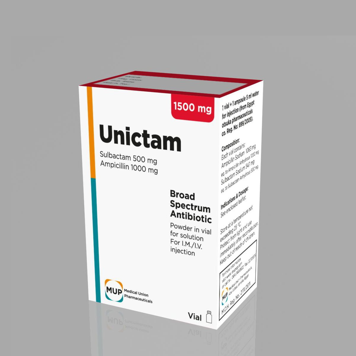 UNICTAM 1500MG VIAL
