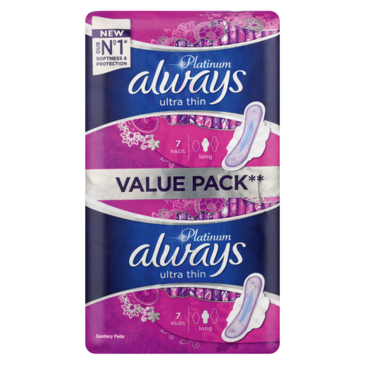 ALWAYS PLATINUM ULTRA THIN LONG 14 PCS