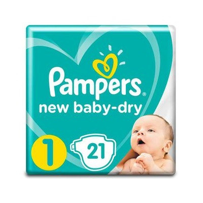 PAMPERS SIZE (1) 21PCS