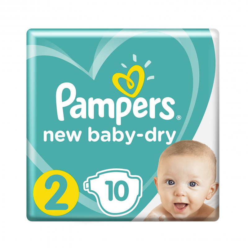 PAMPERS SIZE (2) 10PCS