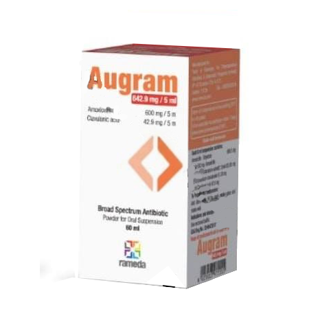 AUGRAM 642.9MG/5MLSYRUP 60ML