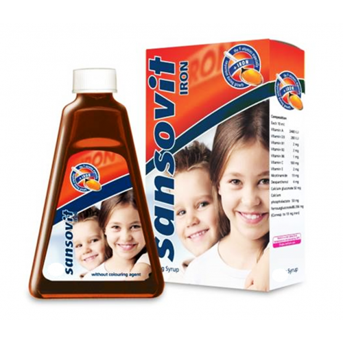 SANSOVIT IRON CHOCOLATE FLAVOR SUGAR FREE 400ML