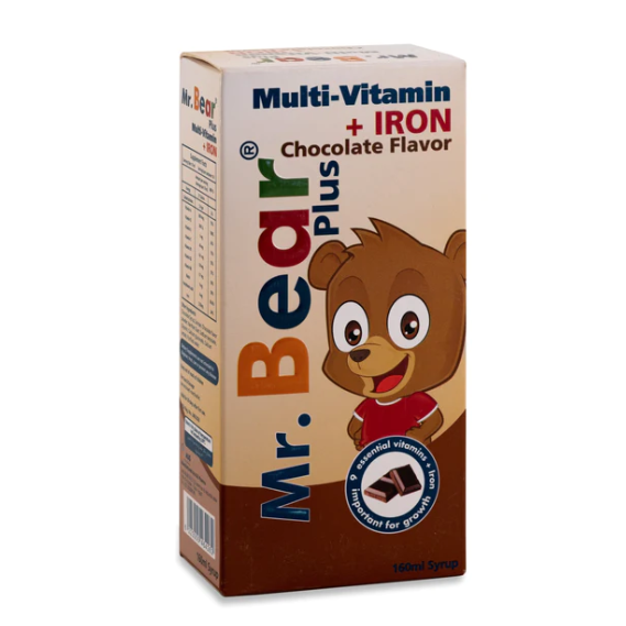 MR BEAR PLUS CHOCOLATE 160ML SYRUP