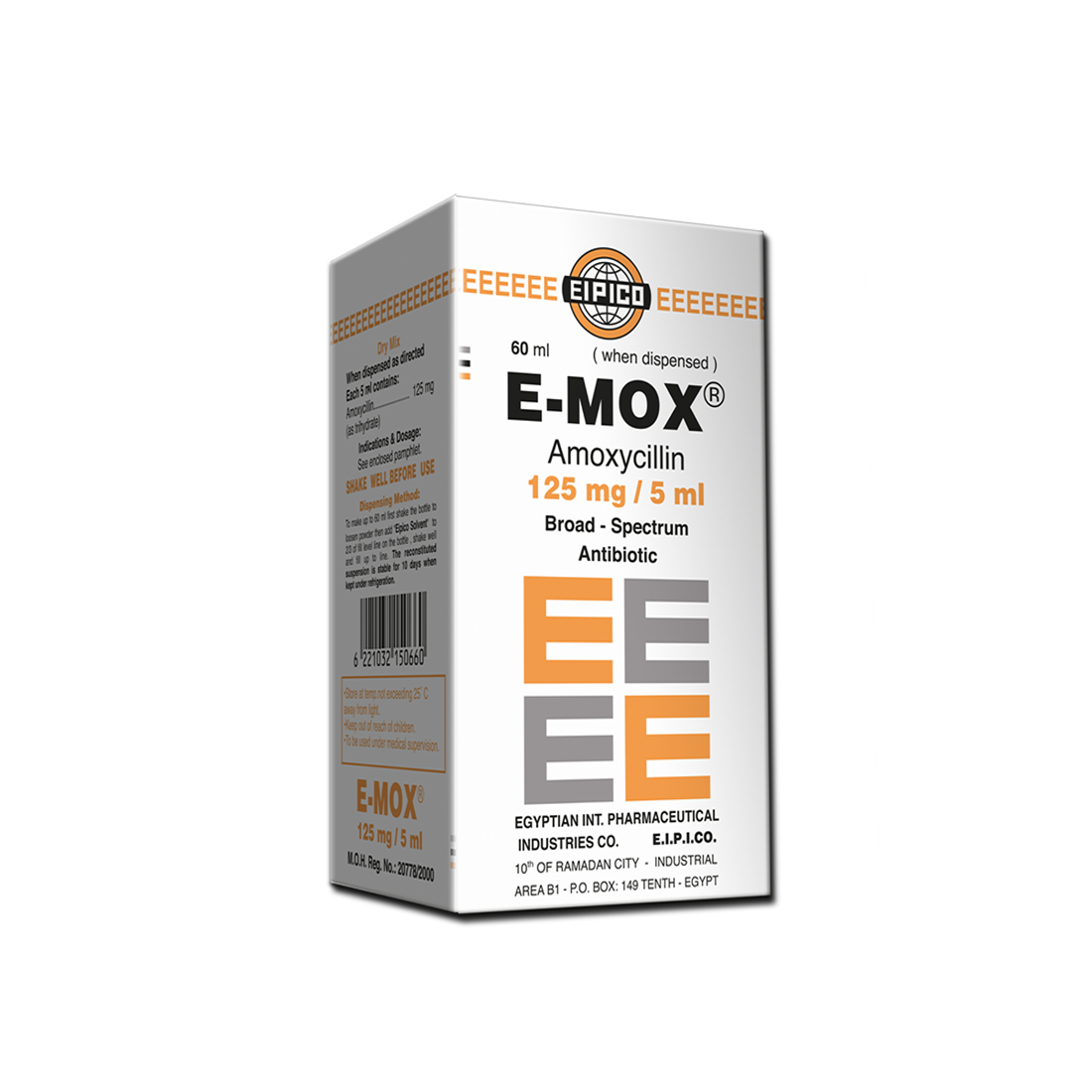 E-MOX 125MG SUSP 60ML