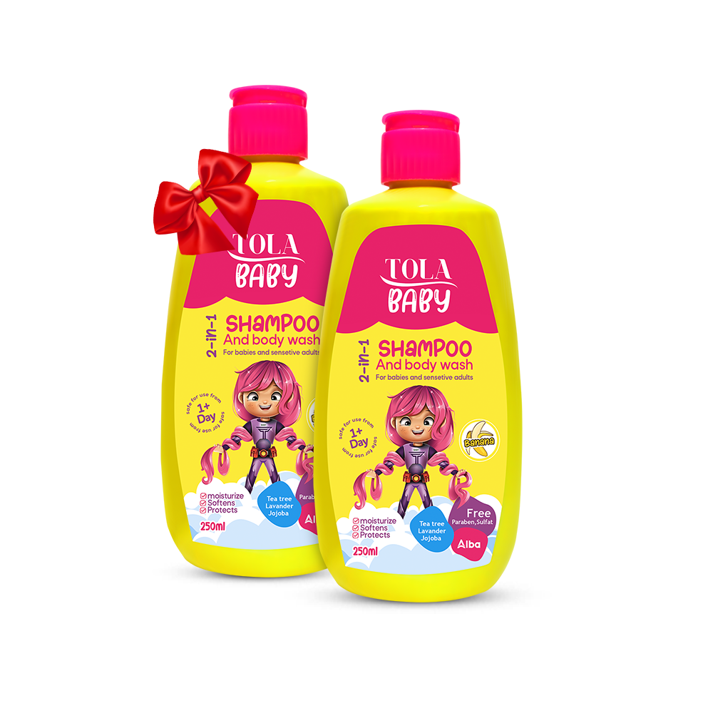 TOLA BABY SHAMPOO&BODY WASH 250ML 1+1 OFF