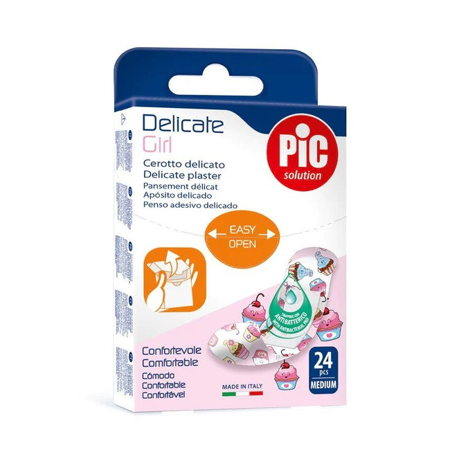 PIC DELICATE GIRL PLASTER 24PCS (MEDIUM)